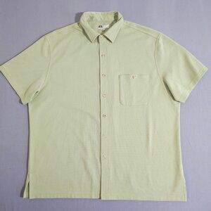 Tilley button down shirt men's size 3XL green colour short sleeve made in Canada